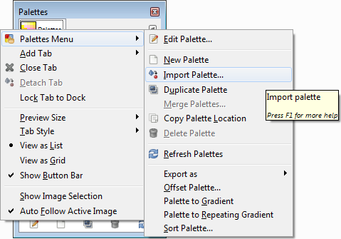 Import Pallette Import Pallette
