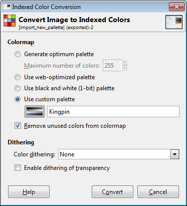 Indexed Color Conversion